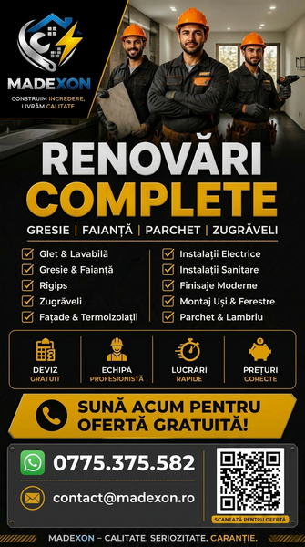Renovari complete Bucuresti-Ilfov,